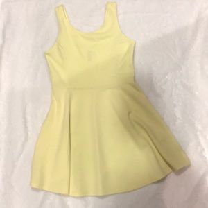 H&M Pale Yellow Skater Dress
